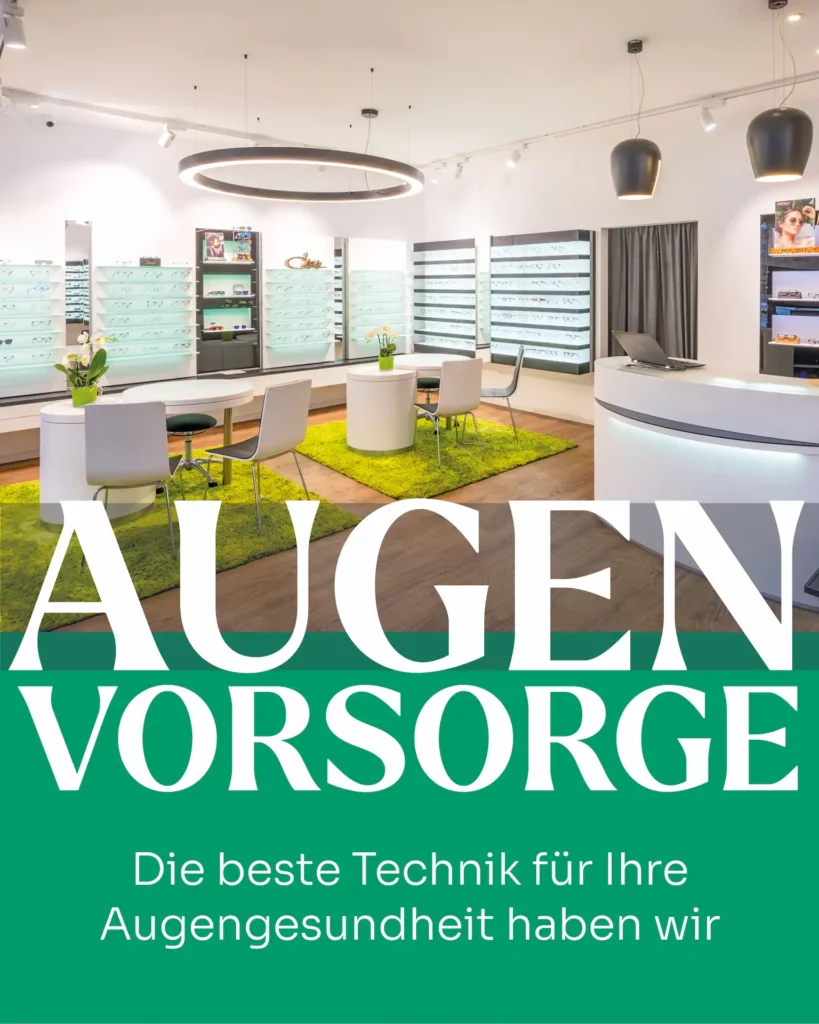 Ladengeschäft/Innenbereich von Optik Weiglein weiße Theke mit 2 Beratungsplätzen